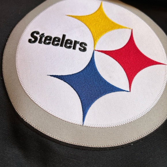 Steelers Antigua Black Victory Pullover Hoodie. Embroidered Logo. Like new 2XL - Picture 9 of 12